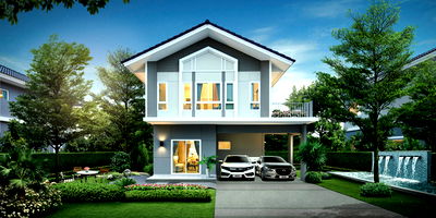 บ้านเดี่ยว ถนนลาดกระบัง : บ้านมือสองสภาพดี ในโครงการ Perfect Place สุขุมวิท 77 ทำเลศักยภาพ ใกล้เมือง พร้อมเข้าอยู่