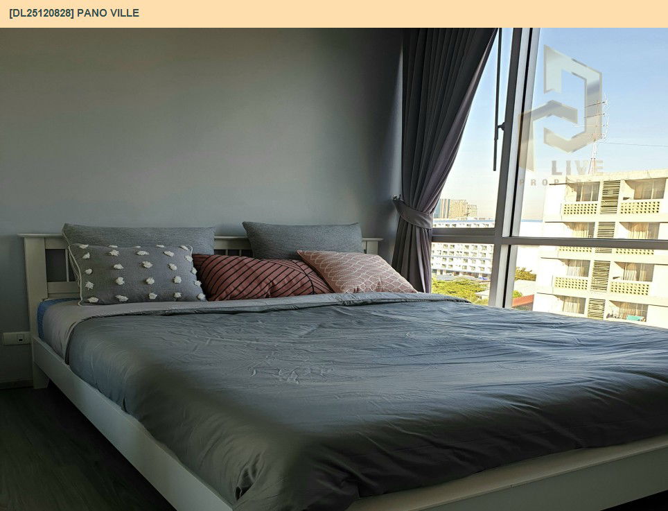 รูป DL25120828 ให้เช่าคอนโด พาโน วิลล์ (Pano Ville) ใกล้ MRT รัชดาภิเษก พร้อมเข้าอยู่ โทรด่วน 0653619502 LineID @534wlwof - รูปที่ 2/8