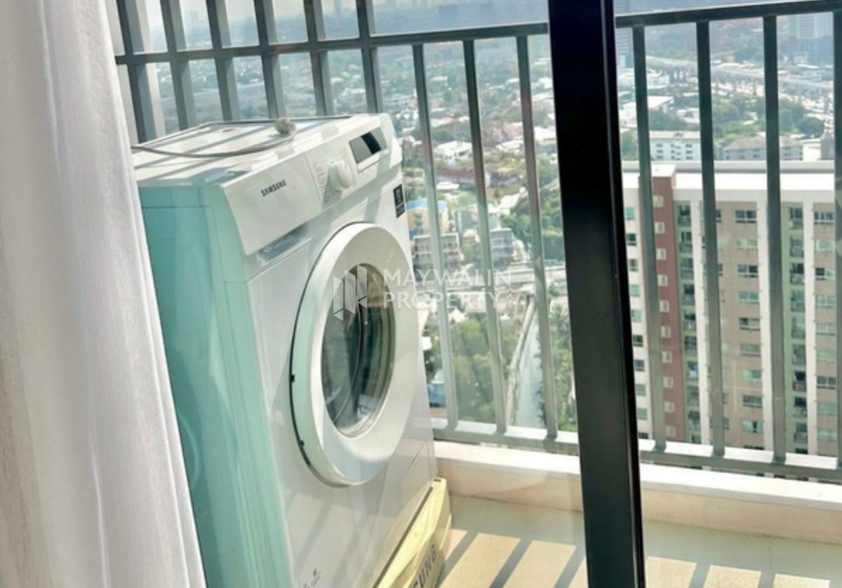 รูป 🏙 ให้เช่า  Rich Parck@Triple Station พระราม9   | 1Bed 1Bath  30 ตร.ม. | 13,000 บาท 📲 Line ID: 0842932624/Junesone520 - รูปที่ 7/7