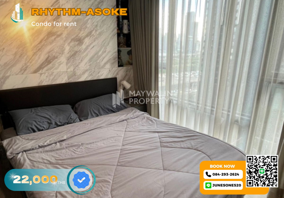 รูป 🏙 ให้เช่า RHYTHM-ASOKE  | 2 Bed 1Bath  43 ตร.ม. | 22,000 บาท 📲 Line ID: 0842932624/Junesone520 - รูปที่ 1/10