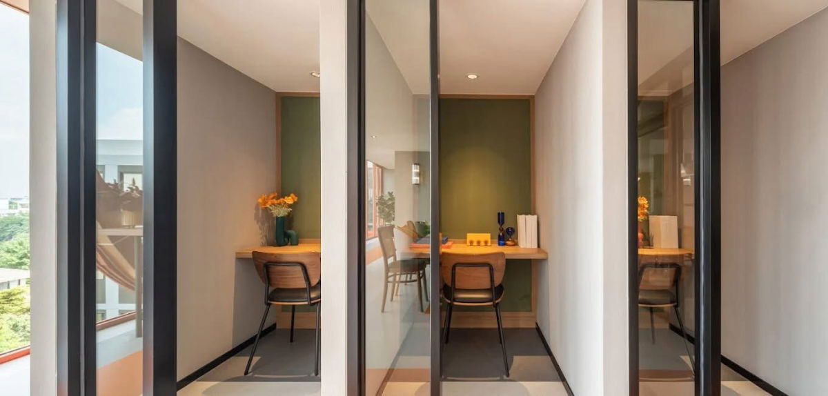 รูป Y162 ให้เช่าคอนโด The Muve Kaset(เดอะ มูฟ เกษตร) ใกล้ ม. เกษตร 700 ม.  พร้อมเฟอร์และเครื่องใช้ไฟฟ้า พร้อมเข้าอยู่ ที่จอดรถฟรี 1 คัน🚗 - รูปที่ 8/10