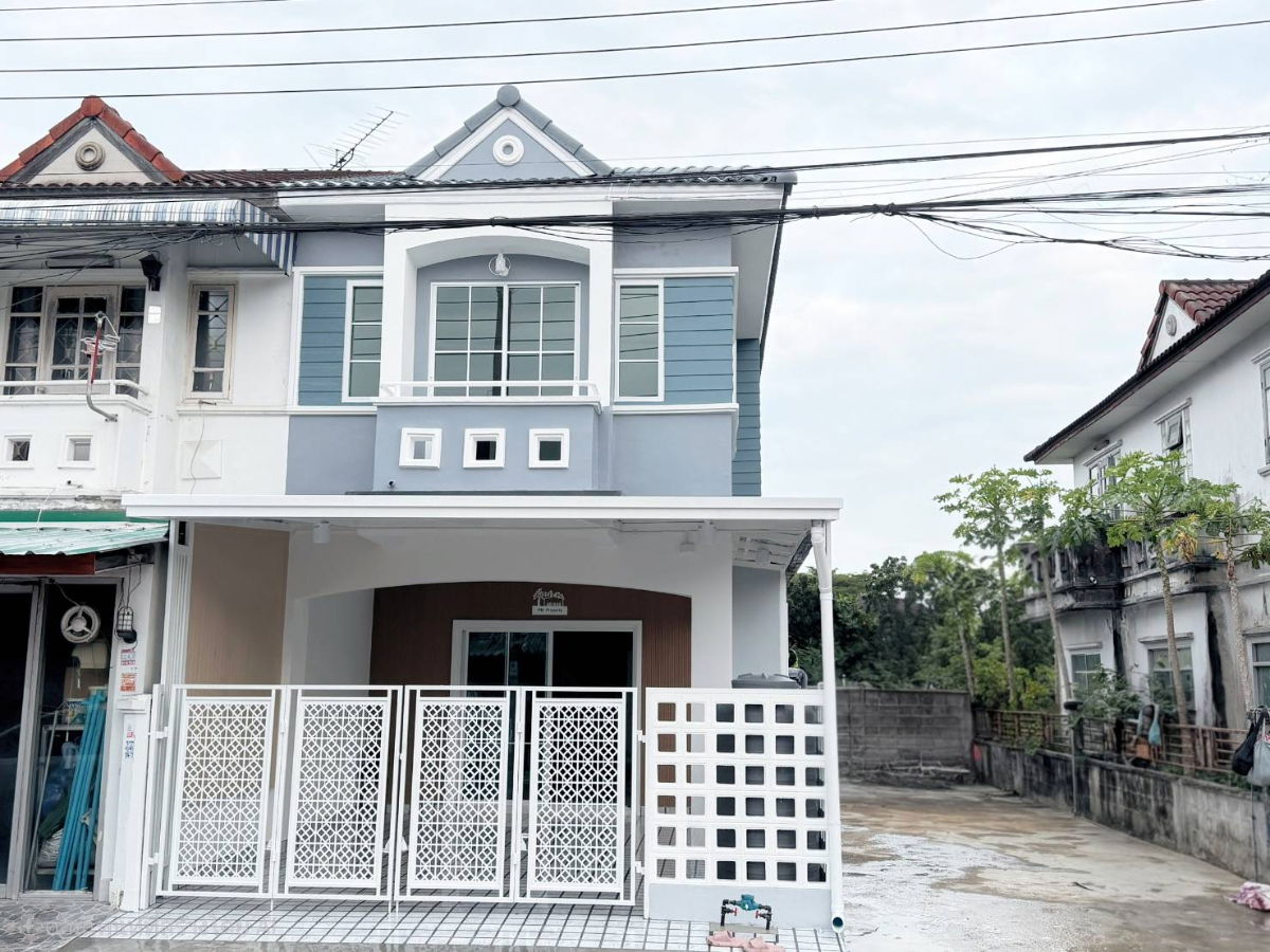 รูป บ้านทำเลดี ถนนเมน ค้าขายได้ ตกแต่งรีโนเวทใหม่ หมู่บ้าน เคซี.รามอินทรา2 หทัยราษฎร์39 คลองสาม เฟอร์นิเจอร์จัดเต็ม สวยงาม กว้างราคาถูก - รูปที่ 2/3