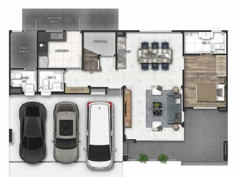 รูป HR31110เช่าบ้านเดี่ยวหรู Bangkok Boulevard บางนา-ศรีนครินทร์บ้านใหม่มือหนึ่ง แต่งครบ Built-in ทั้งหลัง พร้อมเข้าอยู่ทันที    - รูปที่ 12/26