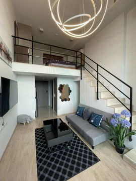 ให้เช่า ไอดีโอ พระราม 9-ตัดใหม่  Duplex1 ห้องนอน ชั้น 19 ใกล้ ARL รามคำแหง