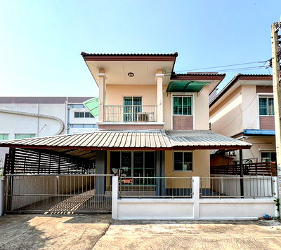 Houses for sale วิทยาลัยเทคโนโลยีธนบุรี : ST0048 | Twin house for sale, end unit, Phromsiri Phetkasem 77 💰 Special price only 3.1 million baht