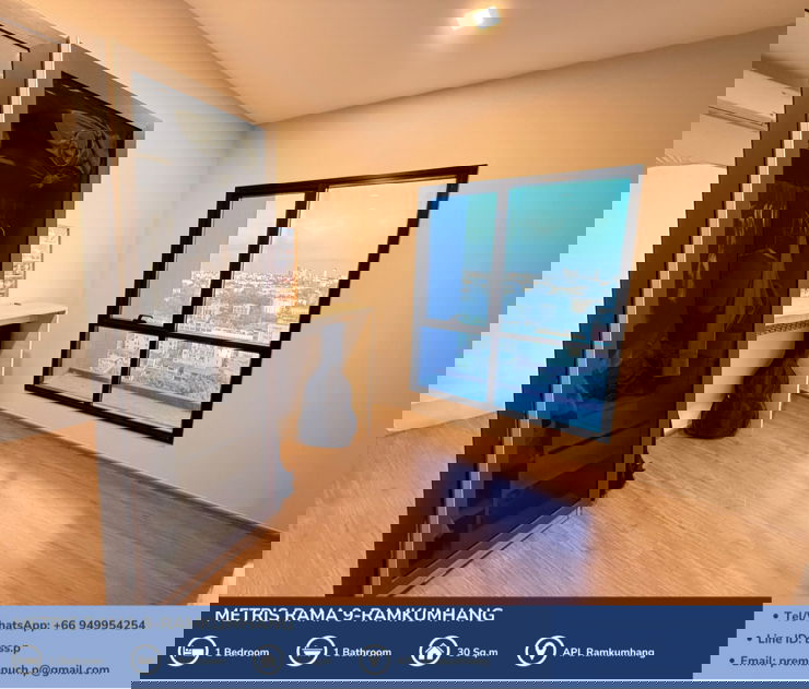 รูป [For Sale] *ห้องมุม* Metris Rama 9 - Ramkumhang คอนโด Pet Friendly ใกล้ AirportLink รามคำแหง 🐾   - รูปที่ 8/21
