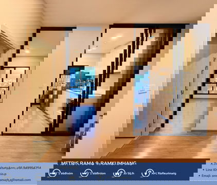 [For Sale] *ห้องมุม* Metris Rama 9 - Ramkumhang คอนโด Pet Friendly ใกล้ AirportLink รามคำแหง 🐾  