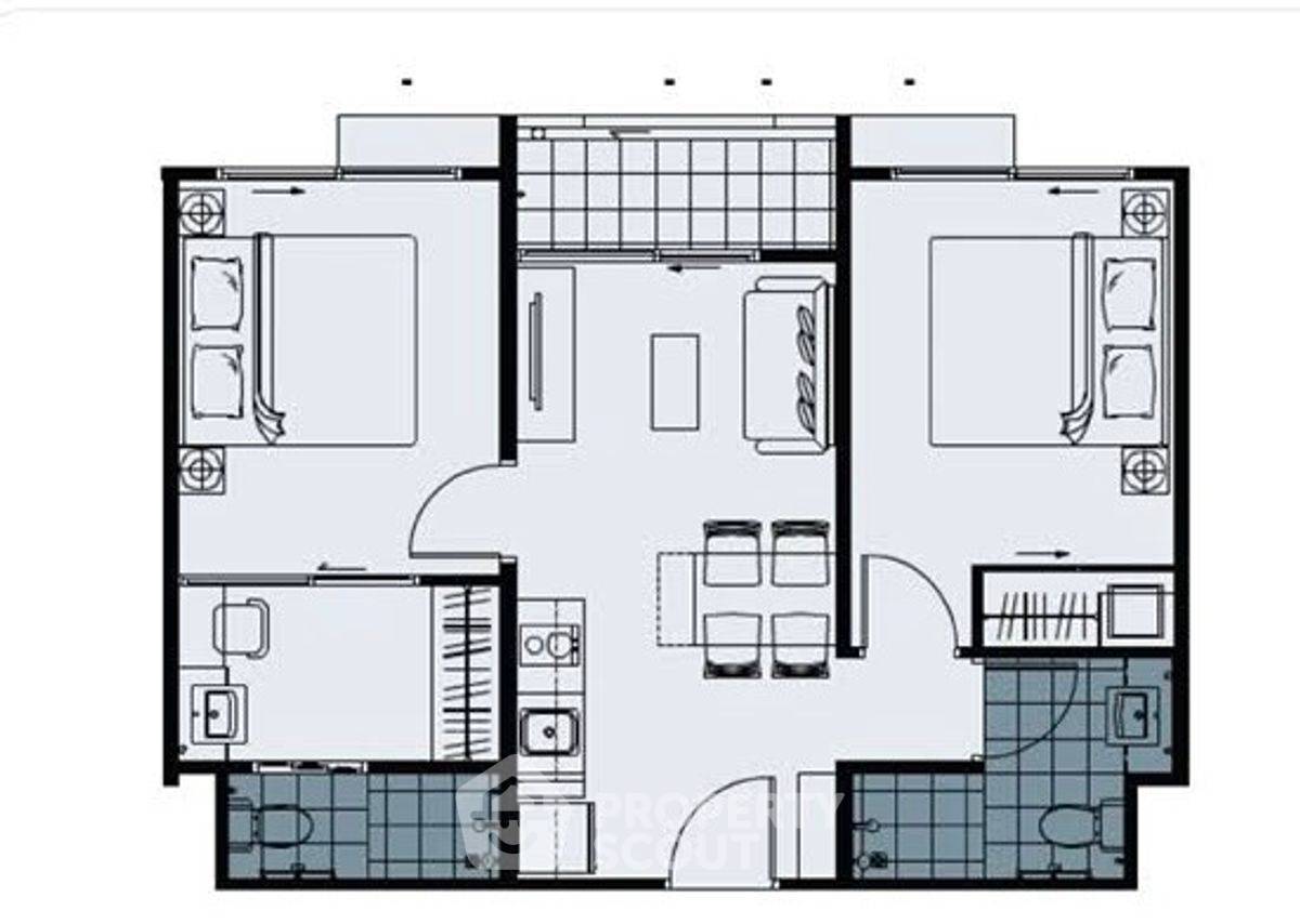รูป คอนโด 2-ห้องนอน ที่ เอ สเปซ อโศก ไฮด์อเวย์ ใกล้ MRT พระราม 9 (ID 2109277) - รูปที่ 10/10