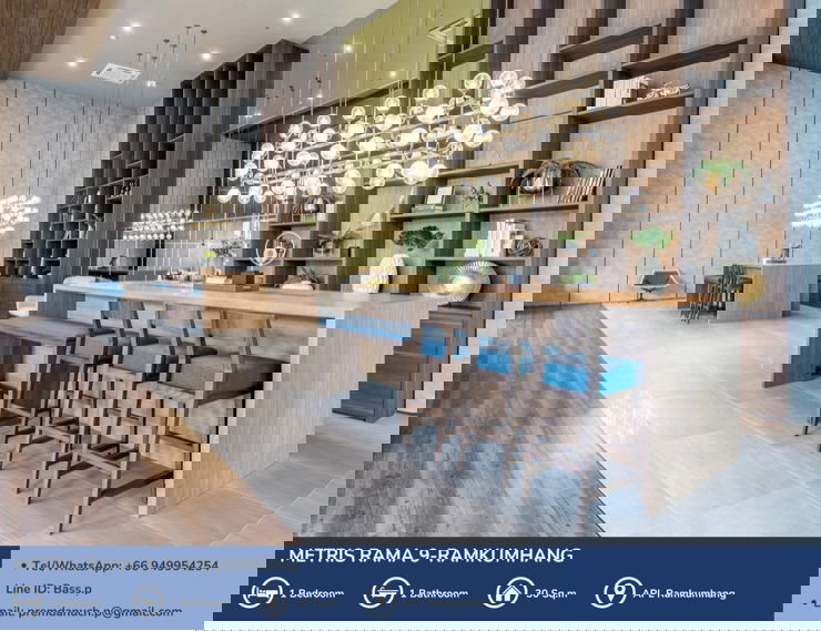 รูป [For Sale] *ห้องมุม* Metris Rama 9 - Ramkumhang คอนโด Pet Friendly ใกล้ AirportLink รามคำแหง 🐾   - รูปที่ 16/21
