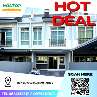 ทาวน์โฮมให้เช่า : #Z3857💥 271268 🔥ให้เช่าบ้าน Indy Bangna Ramkhamhaeng 2 