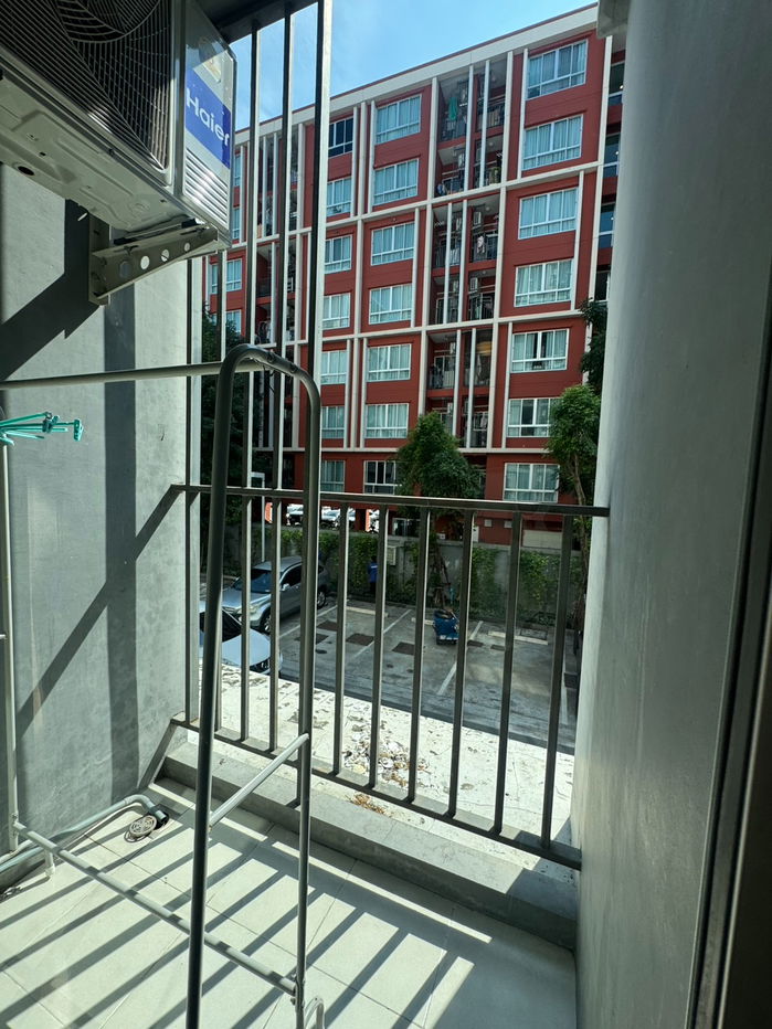 รูป ให้เช่า ดีคอนโด รามอินทรา Dcondo Ram Intra รามอินทรา 47 อยู่ติดถนน  ห้องกว้าง เฟอร์นิเจอร์-ไฟฟ้าครบ ติดแอร์ใหม่ พื้นปูแกรนิตโต้ใหม่ ว่างปลาย ธค - รูปที่ 14/14