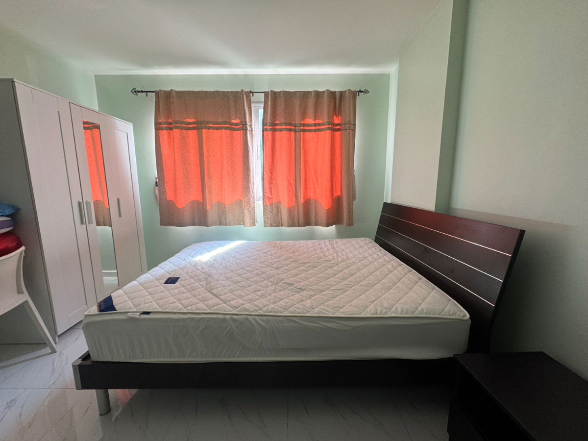 รูป ให้เช่า ดีคอนโด รามอินทรา Dcondo Ram Intra รามอินทรา 47 อยู่ติดถนน  ห้องกว้าง เฟอร์นิเจอร์-ไฟฟ้าครบ ติดแอร์ใหม่ พื้นปูแกรนิตโต้ใหม่ ว่างปลาย ธค - รูปที่ 2/14