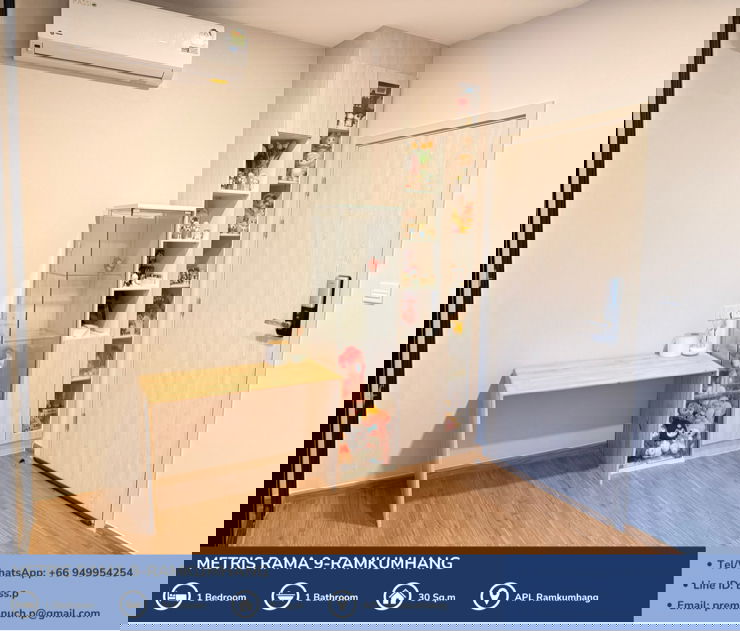 รูป [For Sale] *ห้องมุม* Metris Rama 9 - Ramkumhang คอนโด Pet Friendly ใกล้ AirportLink รามคำแหง 🐾   - รูปที่ 5/21