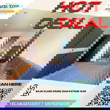 #Z3865💥 271268 🔥ให้เช่าคอนโด Baan Klang Krung Siam-Pathum Wan 