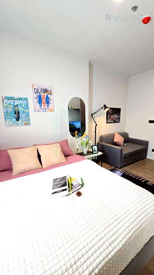 คอนโดให้เช่า : 🎊 ให้เช่าคอนโด โมดิซ ไรห์ม รามคำแหง อาคาร 1 ชั้น 18 สตูดิโอ ขนาด 24 ตรม ใกล้ MRT RAMKHAMHAENG