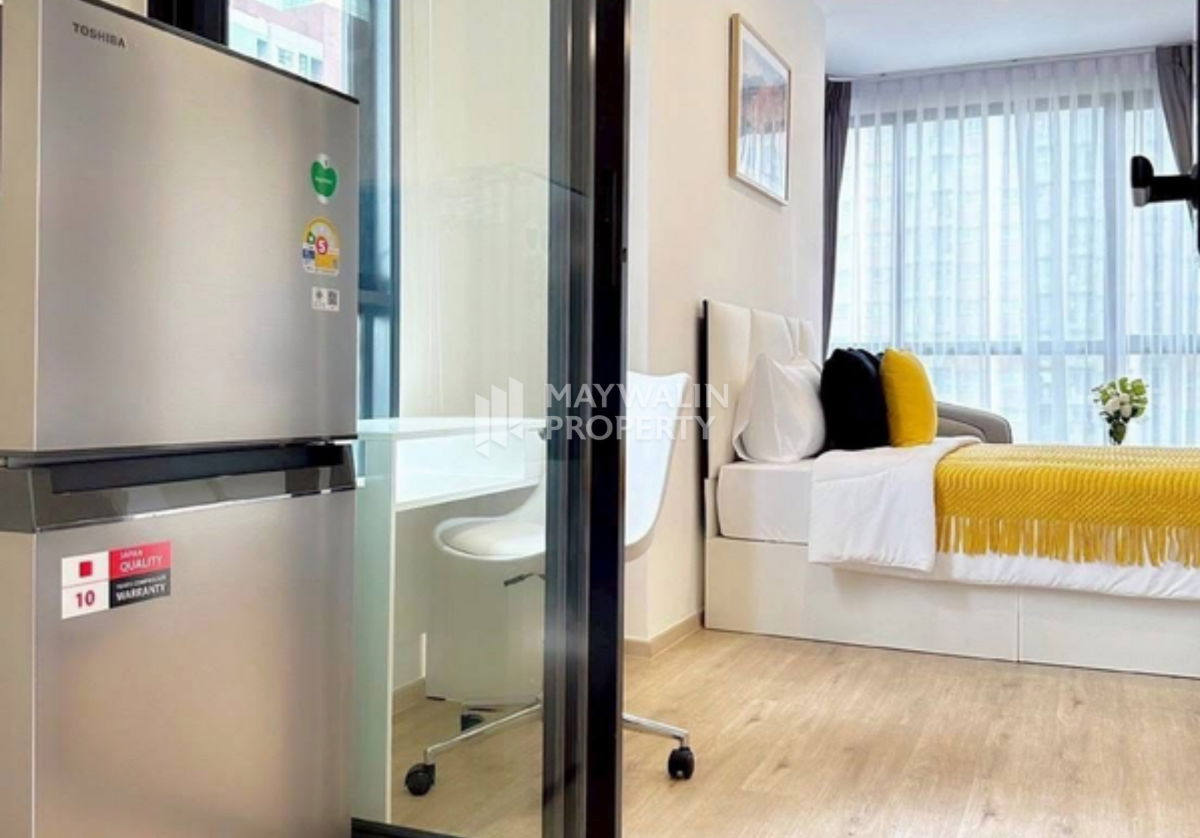 รูป 🏙 ให้เช่า เดอะริช พระราม9   | 1 Bed 1Bath   26 ตร.ม. | 15,000 บาท 📲 Line ID: 0842932624/Junesone520 - รูปที่ 3/8