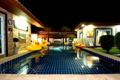 เช่าบ้านเดี่ยว ถนนพรประภานิมิต : ให้เช่าพลูวิลล่า 6 ห้องนอน พัทยา สไตล์ รีสอร์ท 100,000/เดือน