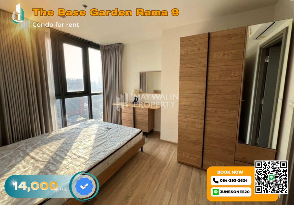 รูป 🏙 ให้เช่า The Base Garden Rama 9 | 1 Bed 1Bath  35 ตร.ม. | 14,000 บาท 📲 Line ID: 0842932624/Junesone520 - รูปที่ 1/5