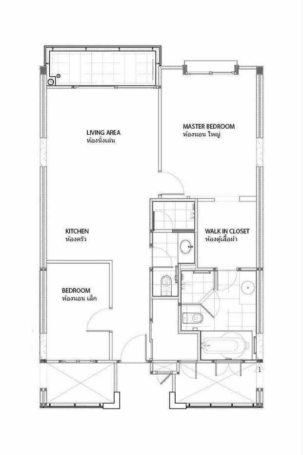 รูป คอนโด 2-ห้องนอน ที่ อมันตา รัชดา ใกล้ MRT ศูนย์วัฒนธรรมแห่งประเทศไทย (ID 2106713) - รูปที่ 14/17