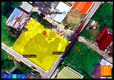 เช่าที่ดิน รร.กสิณธรเซนต์ปีเตอร์ : ให้เช่าที่ดินเปล่าแปลงมุมถมแล้ว ซ.จันทร์ทองเอี่ยม บางบัวทอง นนทบุรี (270 ตร.ว.)