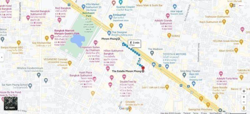 รูป คอนโด 2-ห้องนอน ที่ ดิ เอสเทลล์ พร้อมพงษ์ ใกล้ BTS พร้อมพงษ์ (ID 1314305) - รูปที่ 8/8