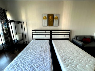 Condos for rent Muang Chiang Mai Chiang Mai : ✅Supalai Monte 2 Condo for Rent, Double Bed, 9,000 THB/month, 33 sq m, 21st floor. ☎️064-792-4426 (Ben)