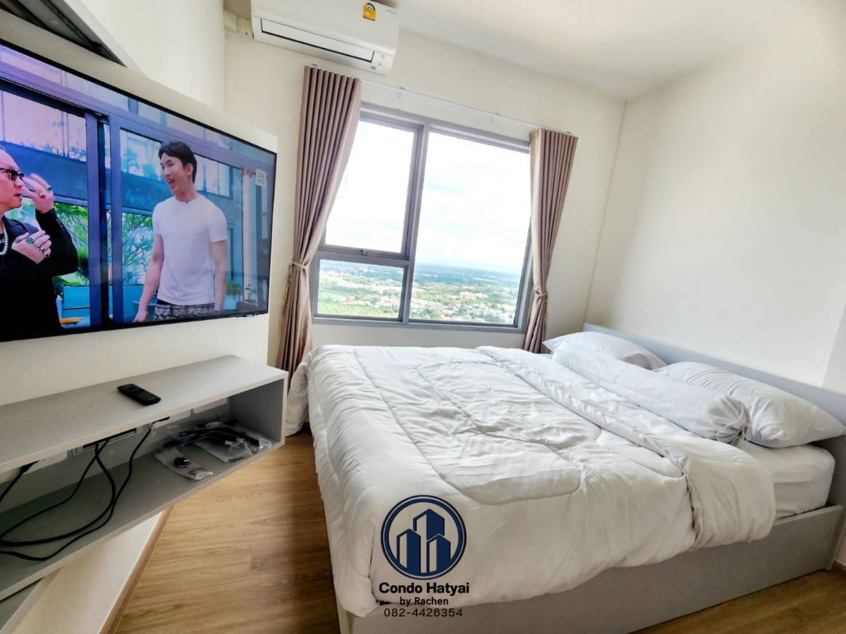 รูป ใ️ห้เช่า Escent Hatyai 1 ห้องนอน ชั้น 31 ห้องมุมขนาด 28 ตร.ม.  ตกแต่งพร้อมอยู่  12,000 บาท/เดือน - รูปที่ 7/34