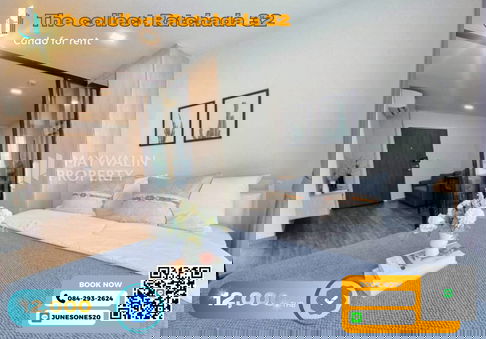 🏙 ให้เช่า The collect Ratchada 32  | 1 Bed 1Bath  28 ตร.ม. | 12,000 บาท 📲 Line ID: 0842932624/Junesone520