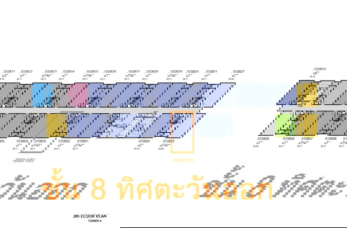 picture [Owner Post] Dcondo Nernpra Rayong for rent 6,000 THB/month, 30 sqm, 8th floor - 12/12