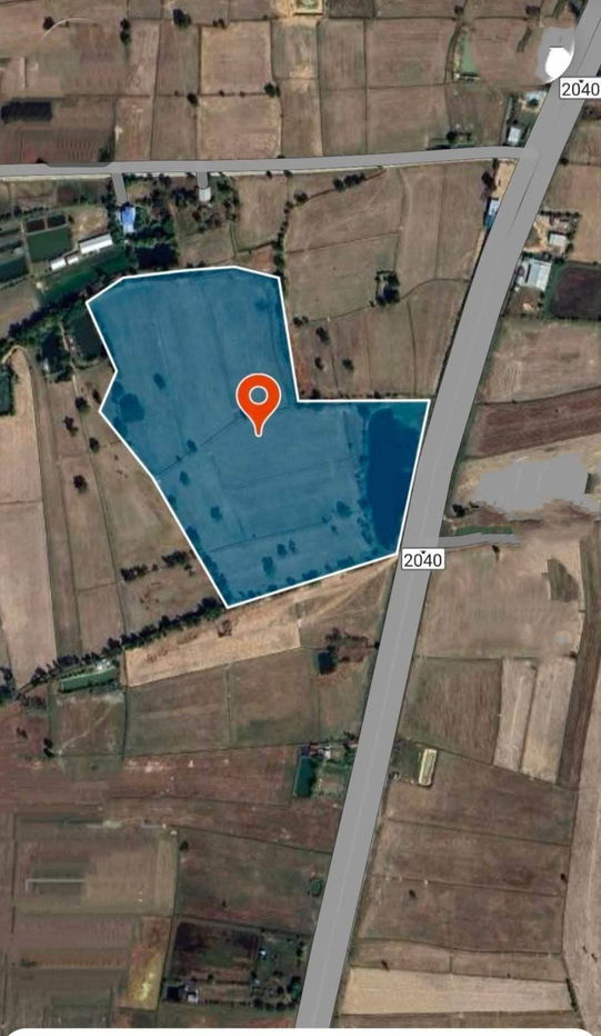 รูป #ขายที่ดินตำบลภารแอ่นอำเภอพยัคฆภูมิจังหวัดมหาสารคาม  ขนาดที่ดิน 36 ไร่ 1 งาน 50 ตารางวา โฉนด  ติดถนนเส้นหลัก2040​ถนนเป็น 4 เลน     - รูปที่ 1/5