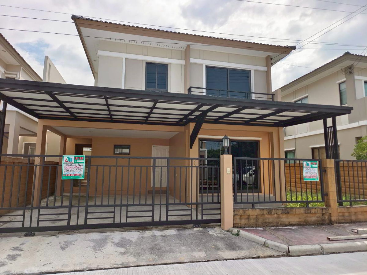 รูป ขายบ้านเดี่ยวสองชั้น หมู่บ้านภัสสร ไพรด์ ปิ่นเกล้า-วงแหวน พร้อมอยู่ แถมแอร์ฟรี ทุกห้อง - รูปที่ 2/15