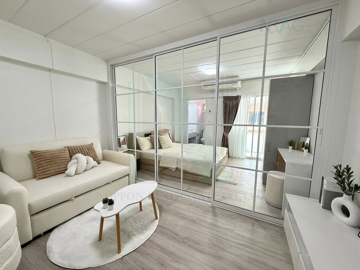 รูป ขายคอนโด สตูดิโอ วัน สตูดิโอ โซนคอนโด อาคาร 1 ชั้น 8 1 ห้องนอน ขนาด 27 ตรม ใกล้ ฺใกล้ MRT ลาดพร้าว 83 - รูปที่ 2/8