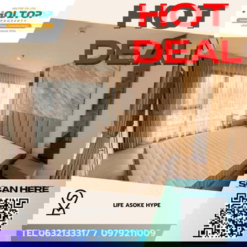 #Z3889💥 281268 🔥ให้เช่าคอนโด Life Asoke Hype 
