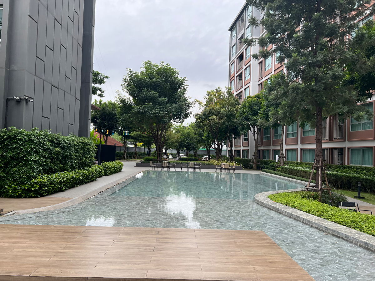 รูป ✅ให้เช่า ดีคอนโดพิงค์ ชั้น 5 วิวสระ 37ตรม.15,000บาท ☎️064-792-4426(เบญ) - รูปที่ 9/12