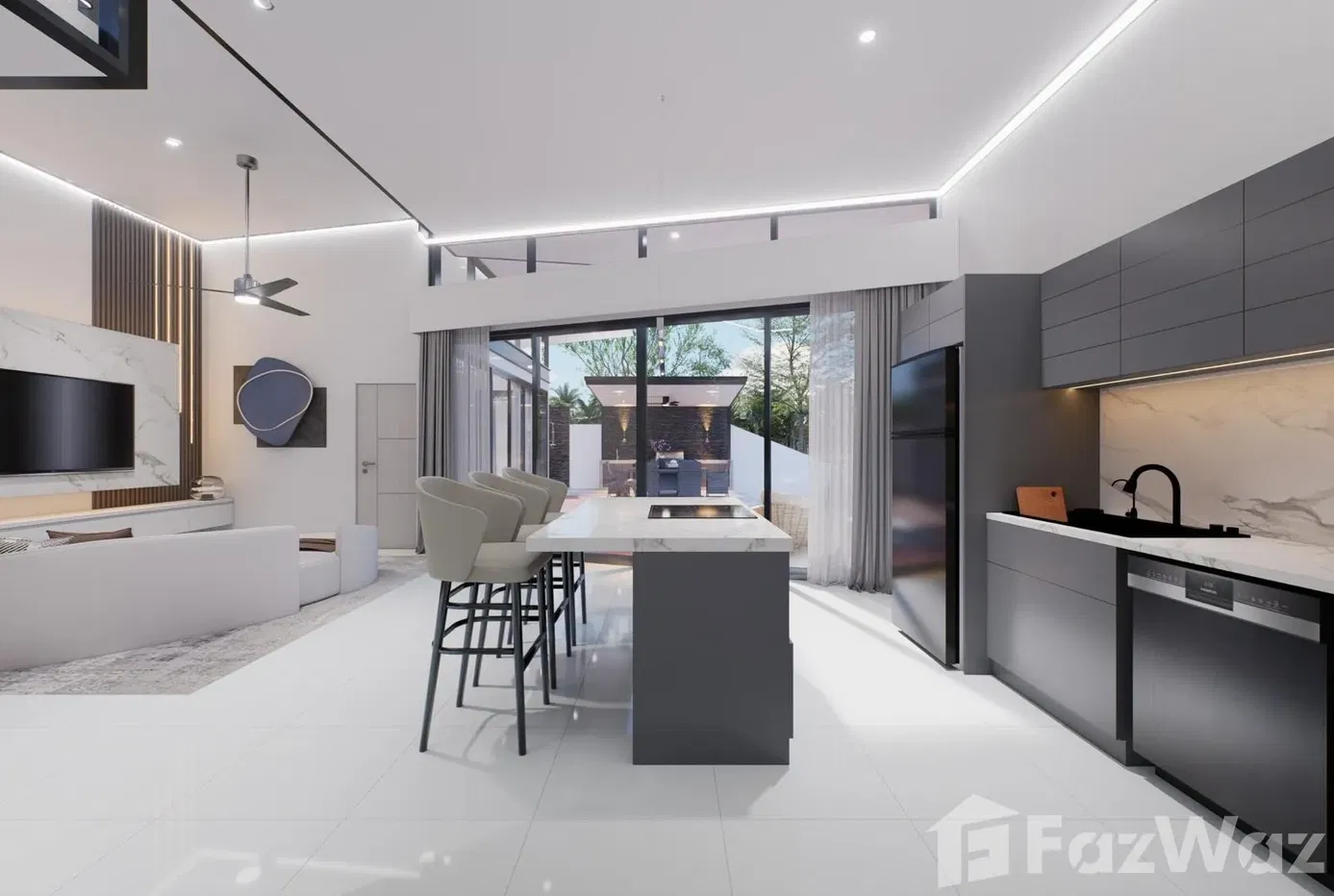 รูป ขาย วิลล่า 2 ห้องนอน ใน แม่น้ำ, สุราษฎร์ธานี 5928098 - รูปที่ 3/39