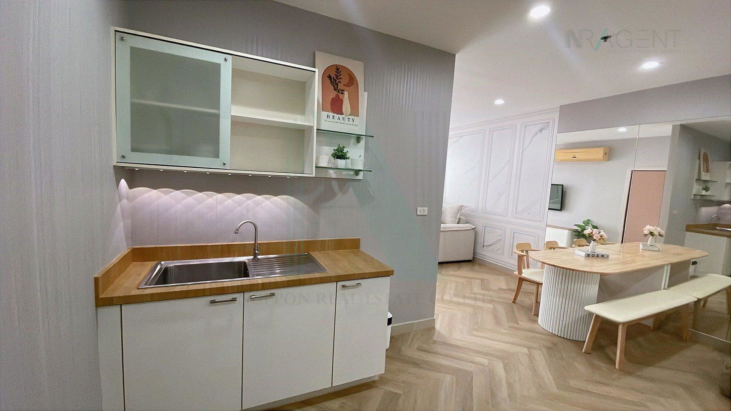 รูป 🚩 ให้เช่าคอนโด เดอะ สตาร์ เอสเตท แอท นราธิวาส อาคาร 1 ชั้น 7 1 ห้องนอน ขนาด 74 ตรม ใกล้ โลตัส พระราม3 - รูปที่ 7/8