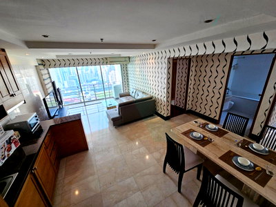 Condos for rent Thailand Cultural Centre  : 🎊 For Rent Condo MY RESORT BANGKOK Building 1, Floor 34,2 bed room, Room size 68 sqm