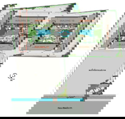 รูป Grene Condo สรงประภา ดอนเมือง เครื่องใช้ไฟฟ้า+เฟอร์ครบ (มีเครื่องซักผ้า) พร้อมเข้าอยู่ ม.ค.69 - รูปที่ 13/16