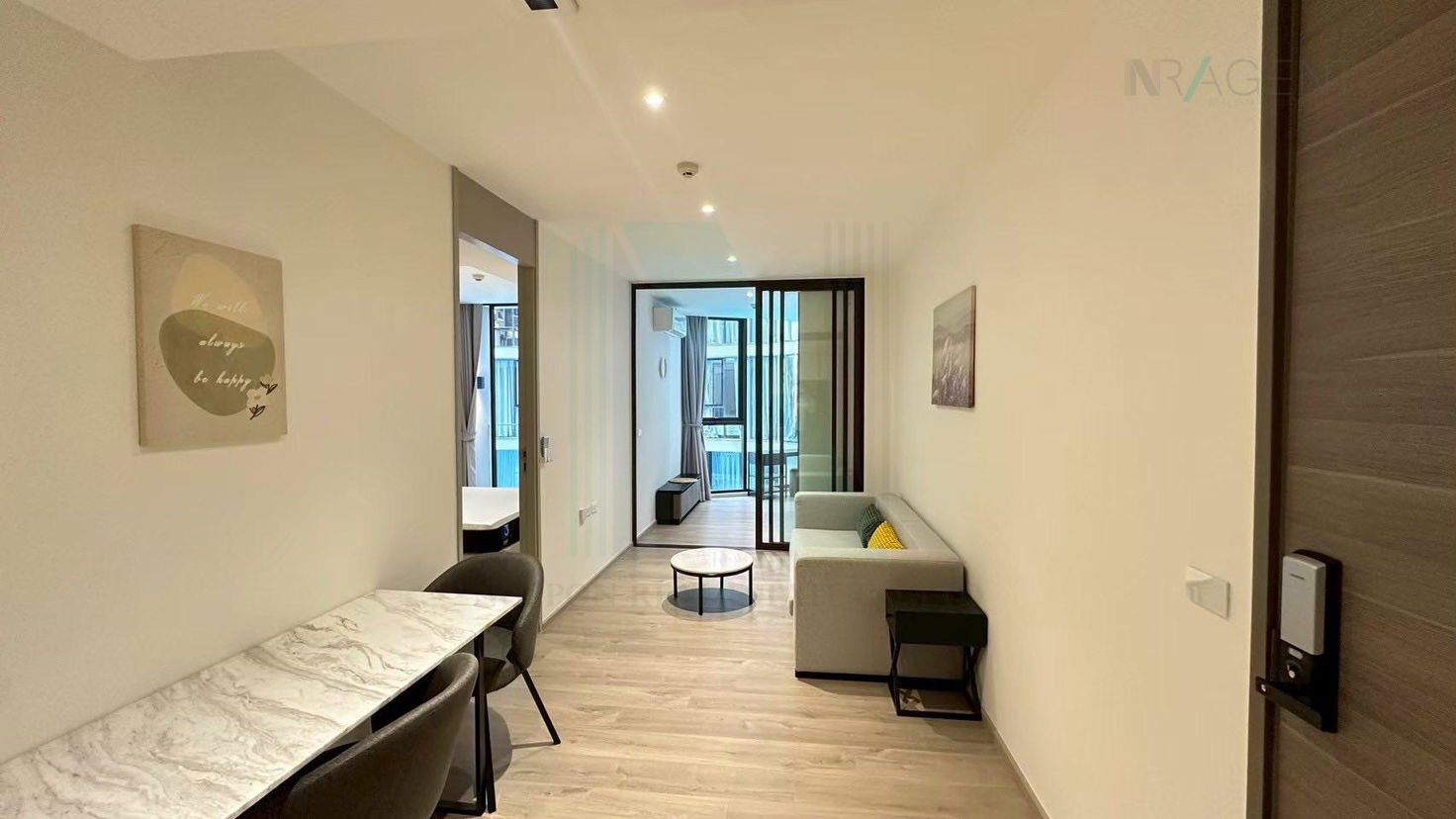 รูป 🚩 ให้เช่าคอนโด ฟินน์ อโศก อาคาร 1 ชั้น 2 2 ห้องนอน ขนาด 48 ตรม ใกล้ เทอร์มินอล 21 อโศก - รูปที่ 6/8