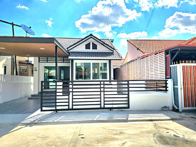 ขายบ้านเดี่ยว : ้านเดี่ยวชั้นเดียว หมู่บ้านนันทวัน10 ซอยเลียบวารี37 คู้ขวา หนองจอก บ้านสวย ทำเลดี แต่งใหม่ทั้งหมด กว้าง ถูก มีเฟอร์นิเจอร์ใหม่