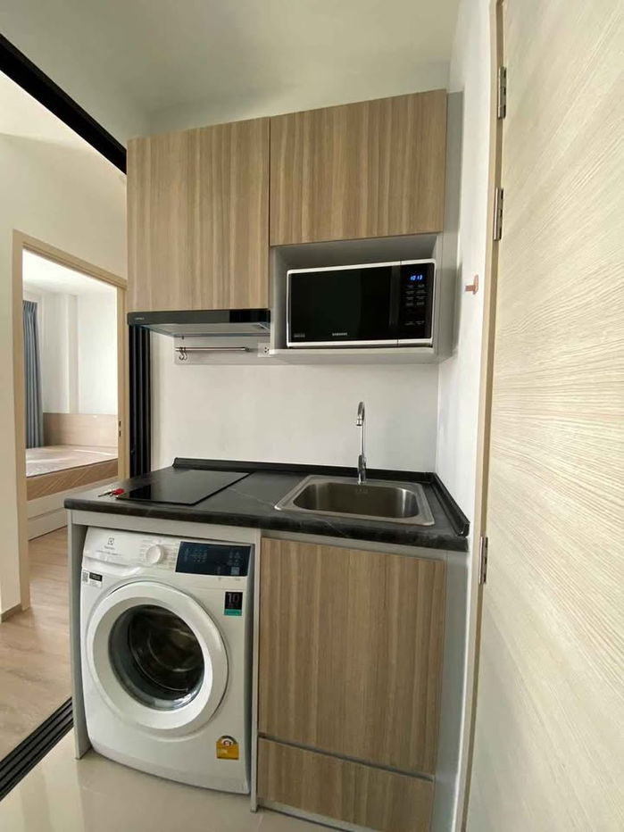 รูป ให้เช่าคอนโดเลี้ยงสัตว์ได้ บรอมตัน เพ็ท เฟรนด์ลี่ สุขุมวิท 107 เครื่องใช้ฟ้าครบ 26.7  ตรม ชั้น 7 15,000 คุณบี โทร 064-146-6445 (233AGBE) - รูปที่ 7/9