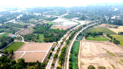 ที่ดิน สุพรรณบุรี : ขายที่ดิน เดิมบาง สุพรรณ ขนาด 3-3-2 ติดถนน3ด้าน หน้าติด340 ซ้ายติดคอนกรีต ขวาติดถนนหินคลุก ใกล้บึงฉวาก