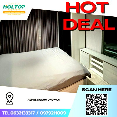 Condos for rent Pantip Plaza Ngamwongwan : #Z3890💥 281268 🔥 Condo for Rent: Aspire Ngamwongwan