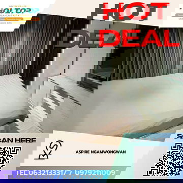 #Z3890💥 281268 🔥 Condo for Rent: Aspire Ngamwongwan