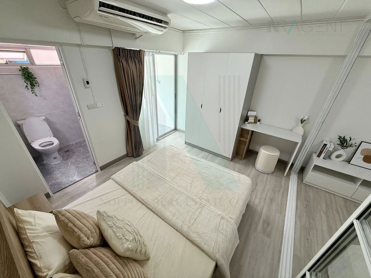 รูป ขายคอนโด สตูดิโอ วัน สตูดิโอ โซนคอนโด อาคาร 1 ชั้น 8 1 ห้องนอน ขนาด 27 ตรม ใกล้ ฺใกล้ MRT ลาดพร้าว 83 - รูปที่ 7/8