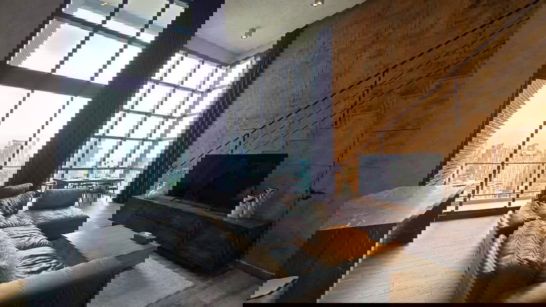 รูป 📣📣 ให้เช่า The Lofts Asoke Duplex 2 Bedrooms ใกล้ MRT เพชรบุรี + Airport Link ต่อได้ค่ะ  - รูปที่ 3/13