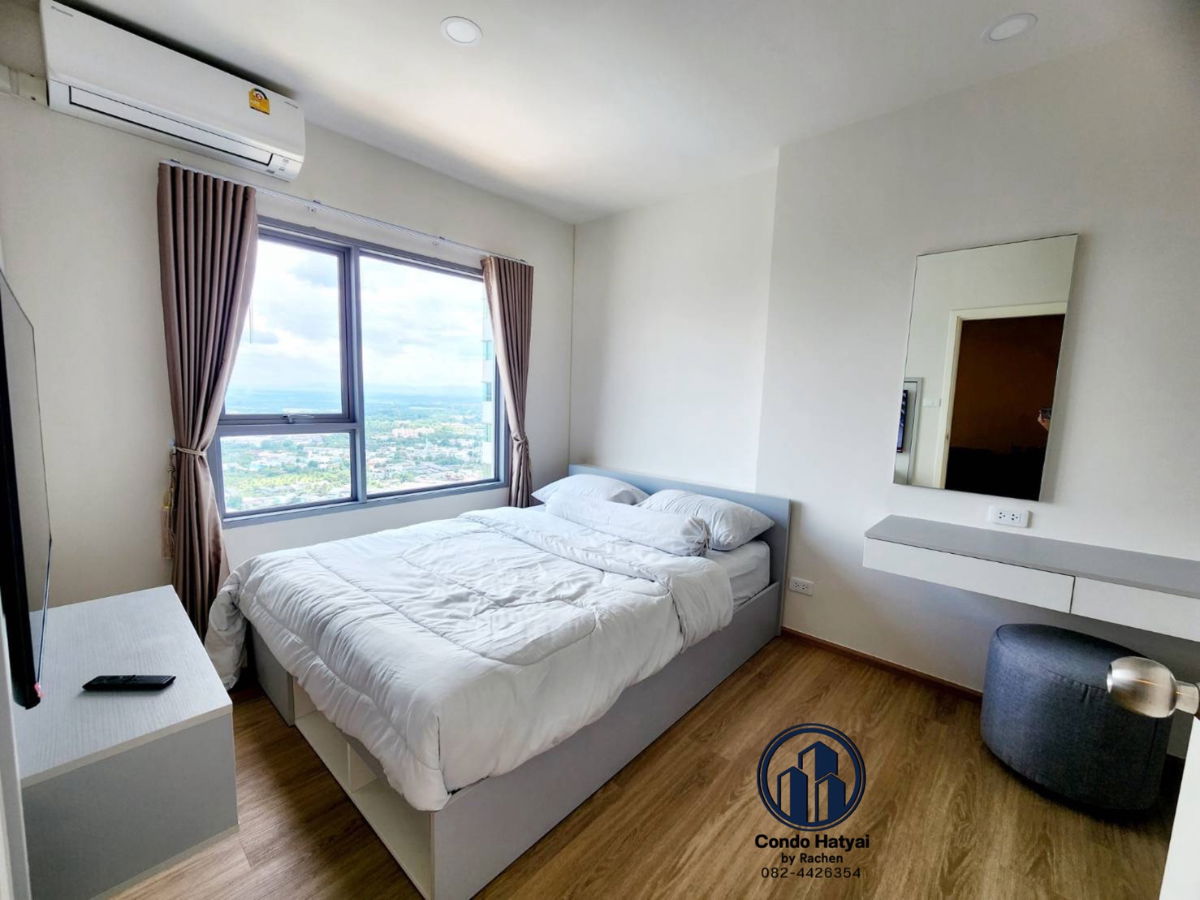 รูป ใ️ห้เช่า Escent Hatyai 1 ห้องนอน ชั้น 31 ห้องมุมขนาด 28 ตร.ม.  ตกแต่งพร้อมอยู่  12,000 บาท/เดือน - รูปที่ 2/34