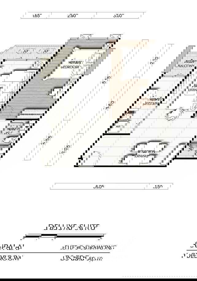 รูป PM004939✨Flash Deal ✨Supalai Elite Surawong ( 1Bed 1Bath 59.5 SQM.) พร้อมอยู่ ! เพียง 30,000 บาทต่อเดือน Tel.0981315848 @propmatch - รูปที่ 8/8