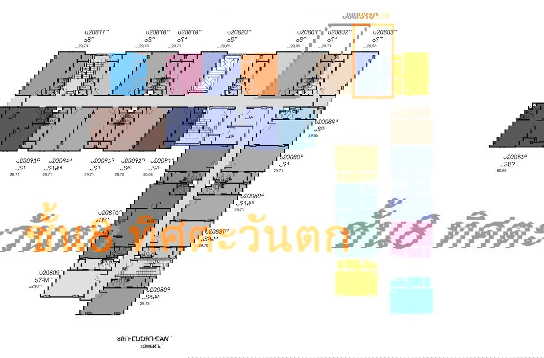 picture [Owner Post] Dcondo Nernpra Rayong for rent 6,000 THB/month, 30 sqm, 8th floor - 10/12