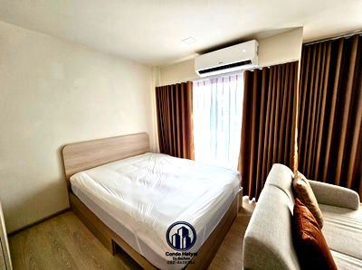 Condos for rent : For Rent: D Condo Sand, brand new condo, Building A, 2nd floor, project garden view, beautifully decorated, 9,000 THB/month.